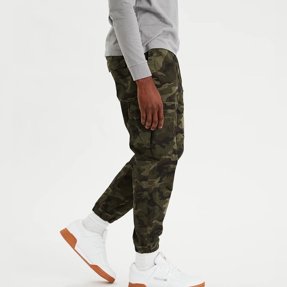 [14R]American Eagle AE Next Level Stretch Ripstop Camo Cargo Jogger - Picture 2 of 12